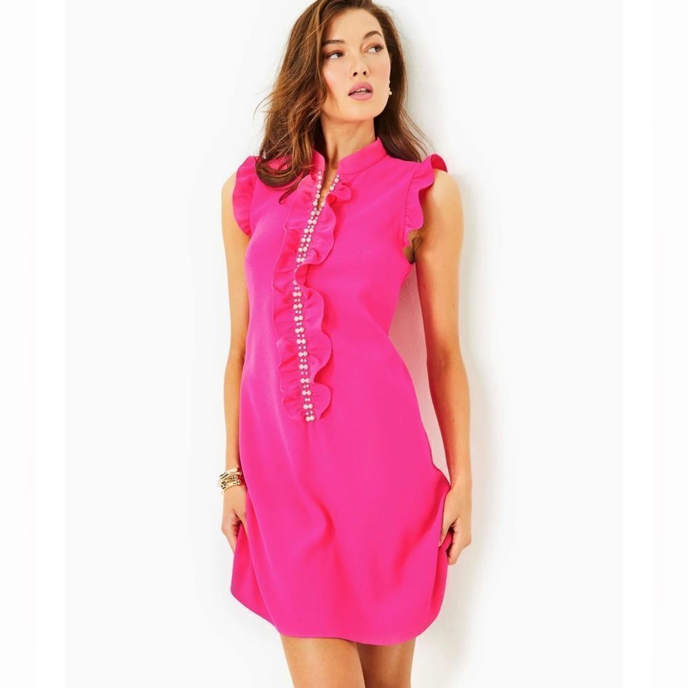 Lilly Pulitzer Adalee Shift Dress - Pink Palms